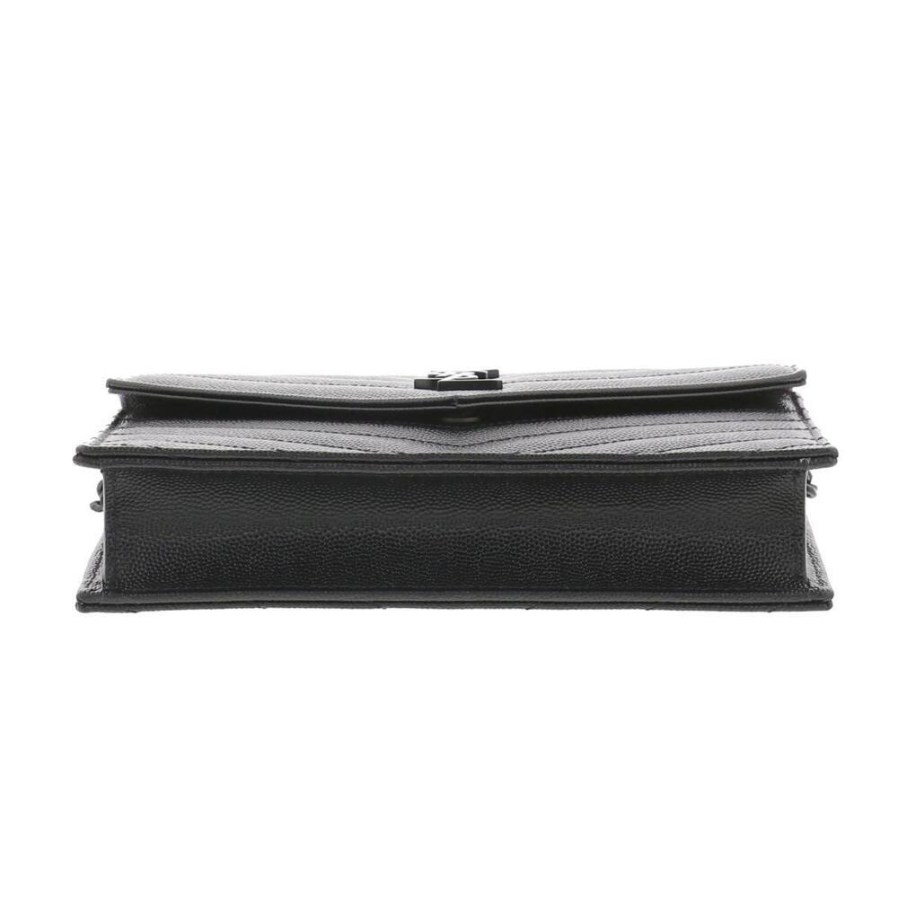 Saint Laurent Yves Cassandra Envelope Shoulder Bag Black - Picture 4 of 6